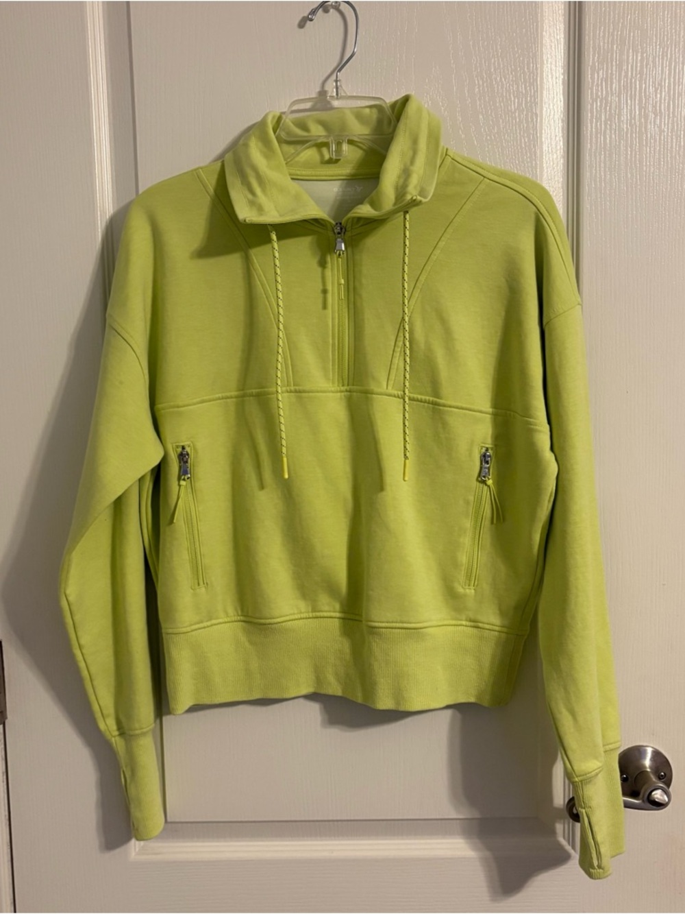 Old Navy Active Neon Green Half-Zip Pullover